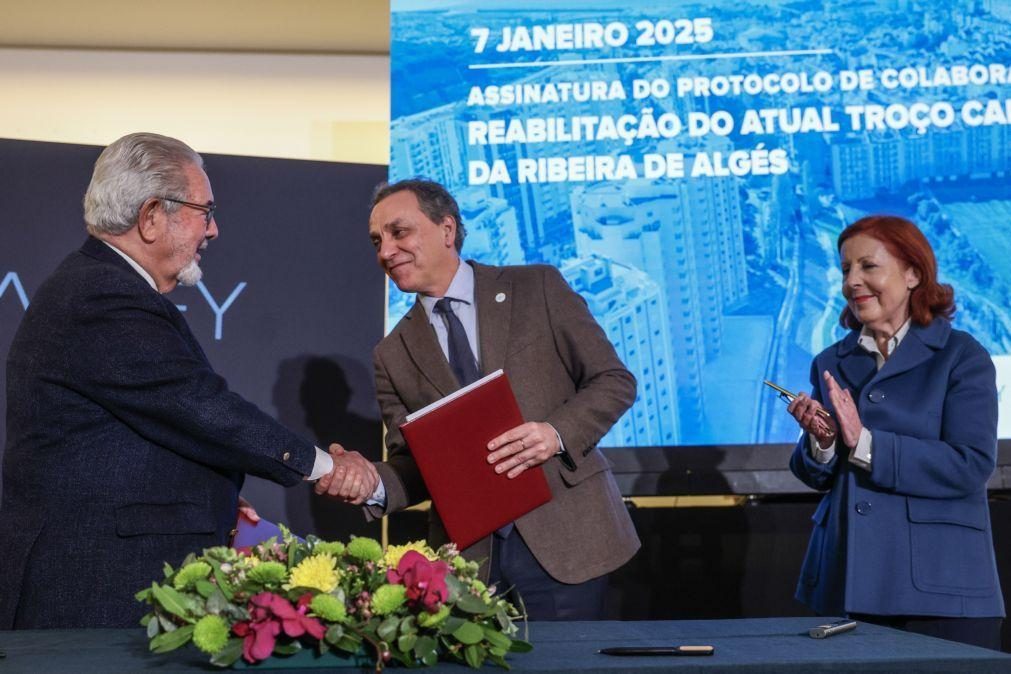 Intervenção em zona mais crítica da Ribeira de Algés arranca nos próximos meses