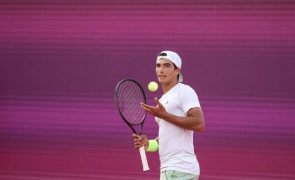 Tenista Henrique Rocha na final da qualificação para o Open da Austrália