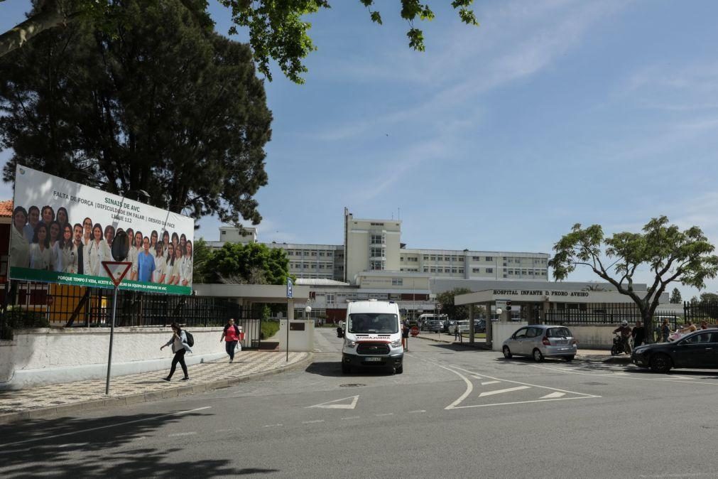 Ambulâncias retidas na Urgência do Hospital de Aveiro à espera de camas