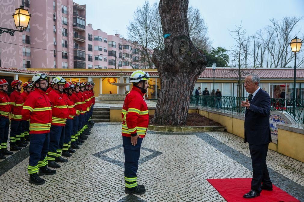 Marcelo espera compromisso para reforçar estatutos dos bombeiros antes de nova tragédia