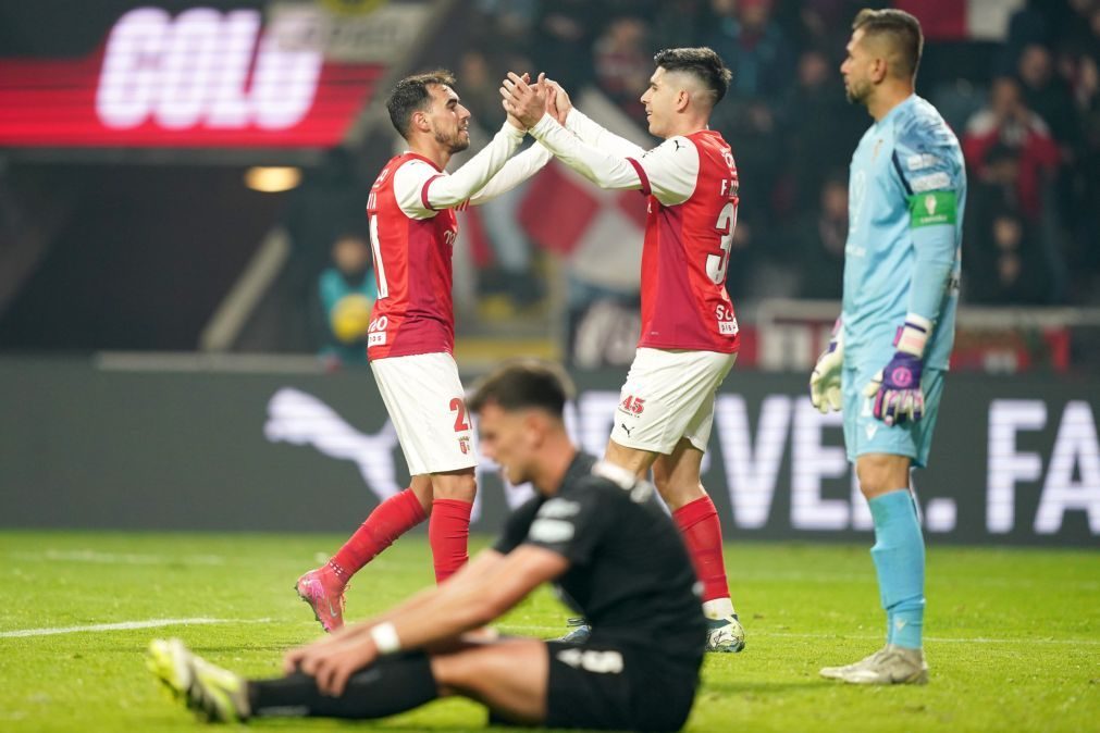 Braga supera Lusitano e encontra Benfica nos 'quartos' da Taça de Portugal