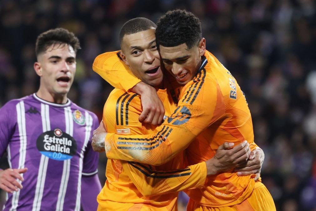 'Hat-trick' de Mbappé deixa Real Madrid com quatro pontos de vantagem na liderança