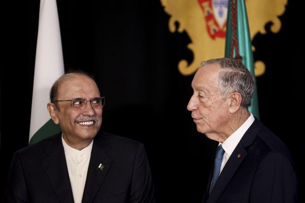 Marcelo recebeu Presidente Zardari que o convidou a visitar o Paquistão