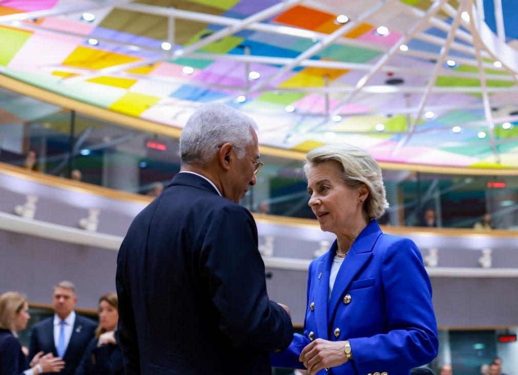 Von der Leyen e Costa em Kiev para apoiar Zelensky no terceiro aniversário da invasão russa