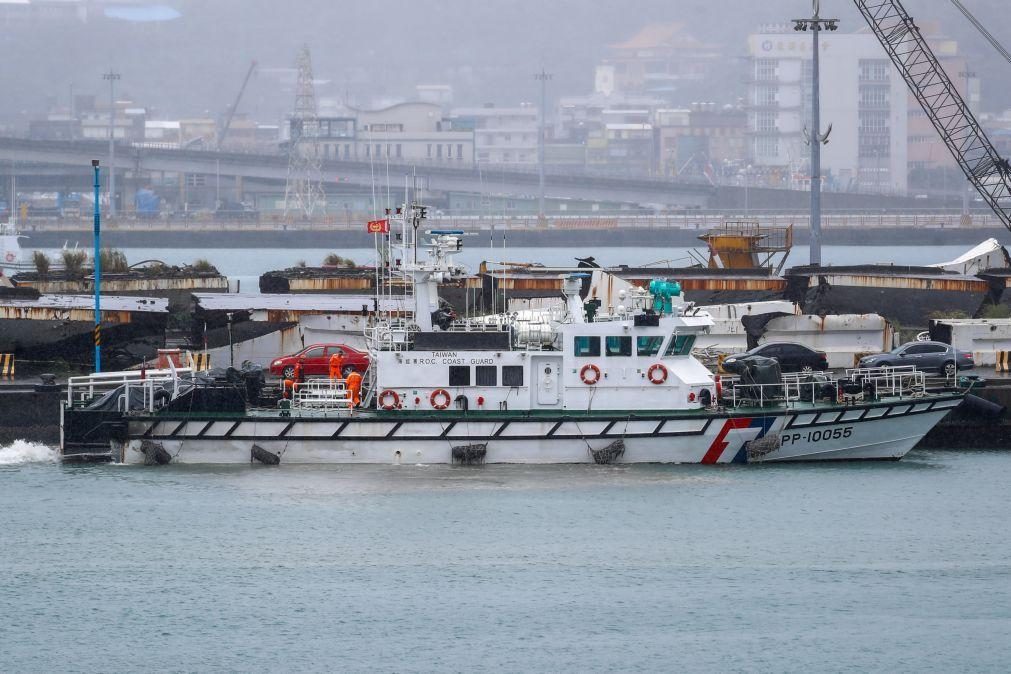 Navio ligado à China detido em Taiwan por alegadamente cortar cabo submarino