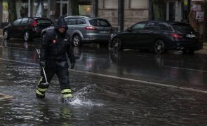 Mau tempo: Registadas 319 ocorrências até às 19:00, maioria na Grande Lisboa e Lezíria do Tejo