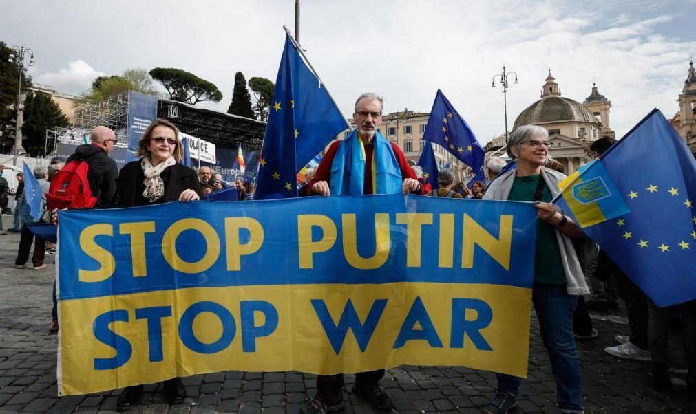 Cerca de 50 mil pessoas manifestam-se em Roma para defender unidade da UE