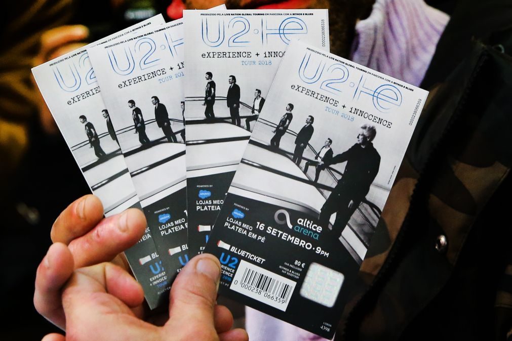 Bilhetes para segundo concerto dos U2 em Lisboa à venda apenas online