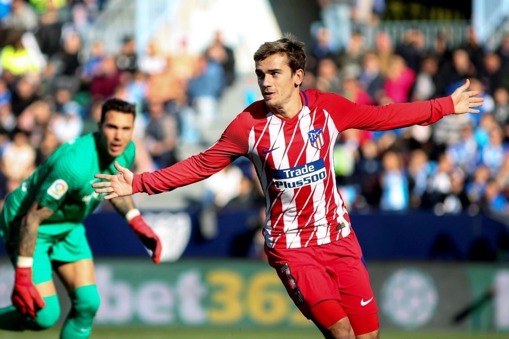 Golo madrugador de Griezmann garante triunfo do Atlético de Madrid em Málaga