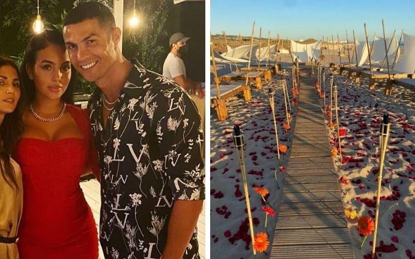 Há novas fotos da festa especial de Ronaldo e Georgina