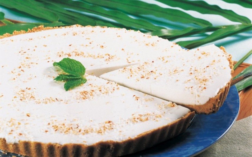 Tarte de coco fria Fresquinha e Fácil de fazer!