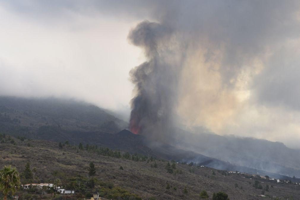 MAI atento à evolução da erupção de vulcão espanhol