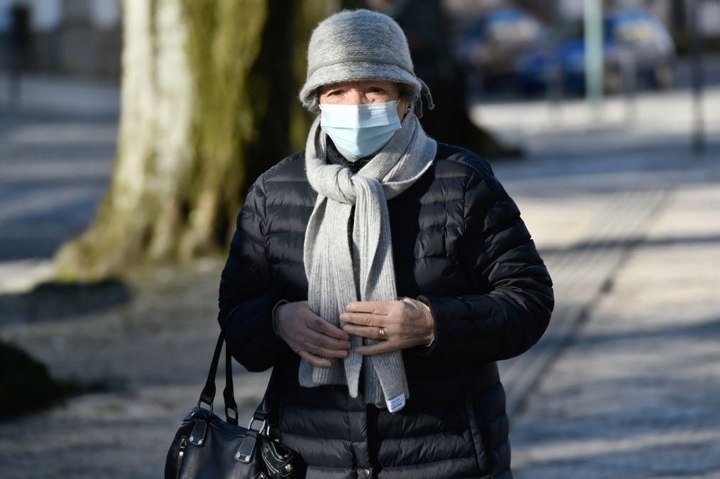 Frio coloca sete distritos sob aviso amarelo. No sábado serão quinze