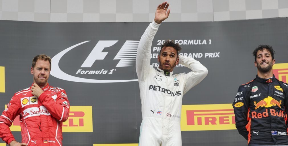 Hamilton vence GP da Bélgica e reduz distâncias para Vettel