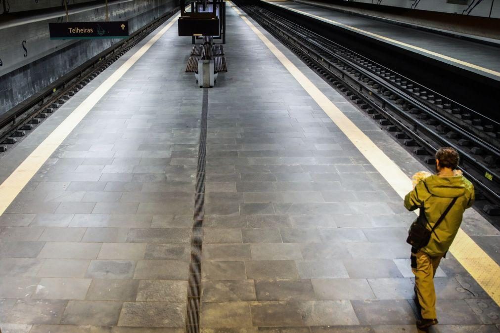 Metro de Lisboa encerrado no domingo devido a greve de trabalhadores